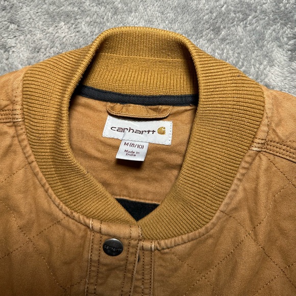 Carhartt Tan Quilted Button Up EUC Jacket - Picture 2 of 3